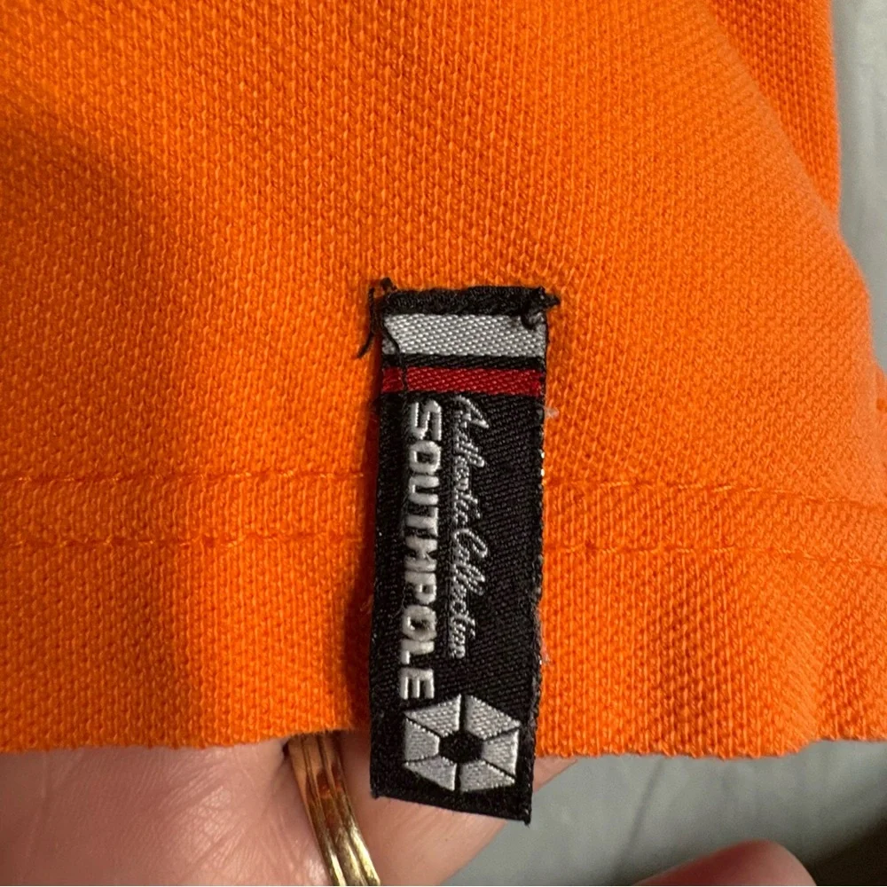 South Pole Orange Polo Shirt Mens Med Cotton Short Sleeve Urban Hip Hop Skater
